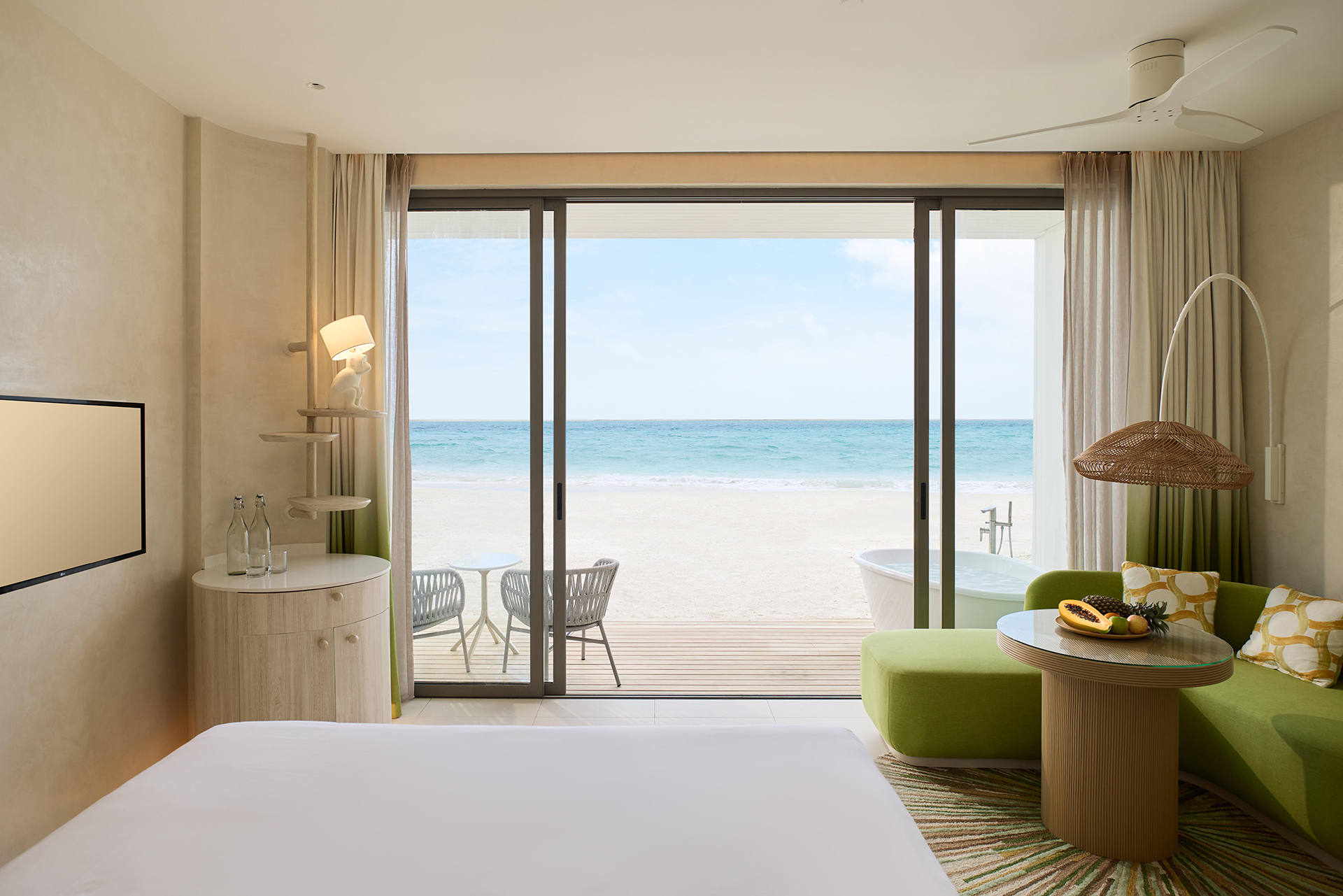 Beachfront Room with Open‑Air Bath
